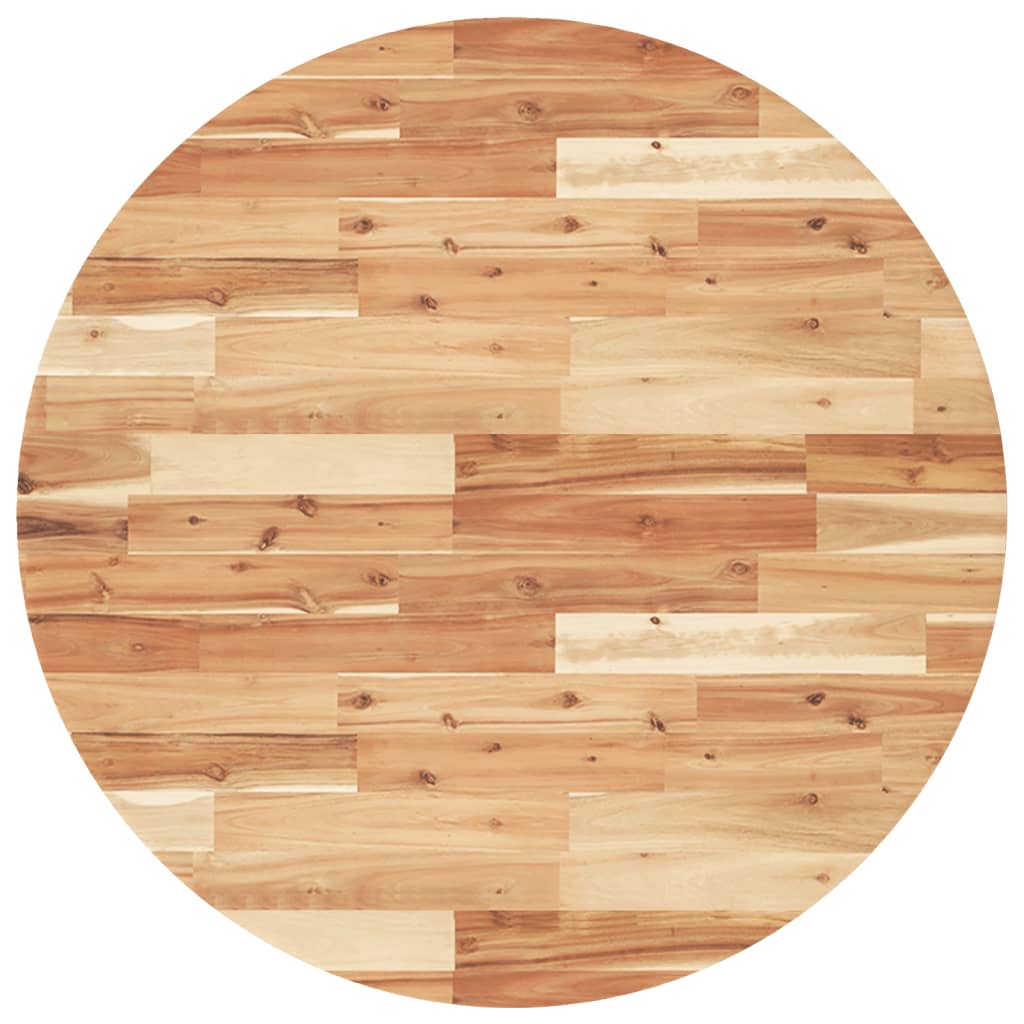 Maison Exclusive - Tischplatte Rund Ø90x2 Cm Massivholz Akazie