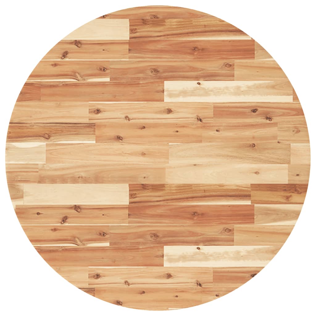 Maison Exclusive - Tischplatte Rund Ø80x4 Cm Massivholz Akazie