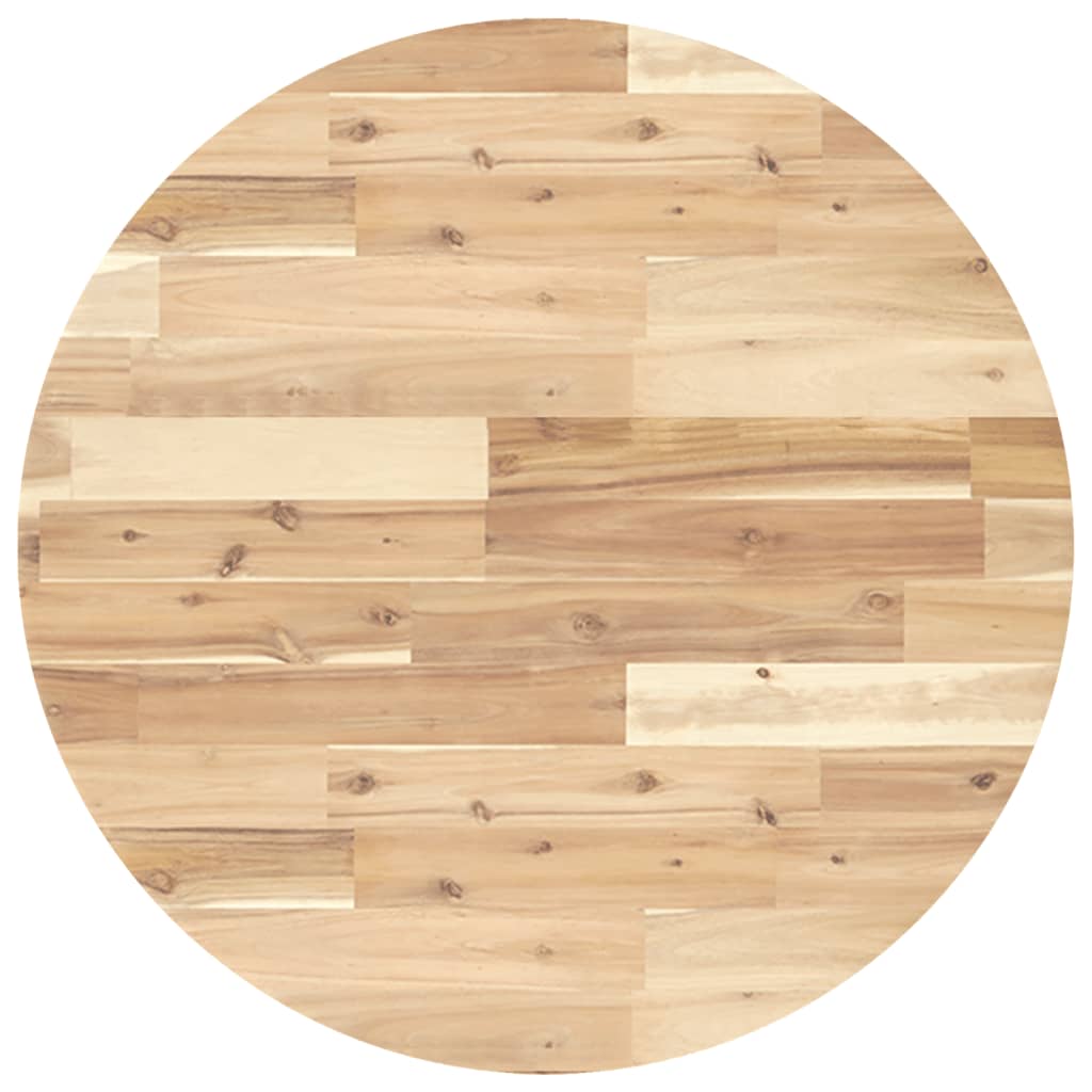 Maison Exclusive - Tischplatte Rund Ø70x4 Cm Massivholz Akazie