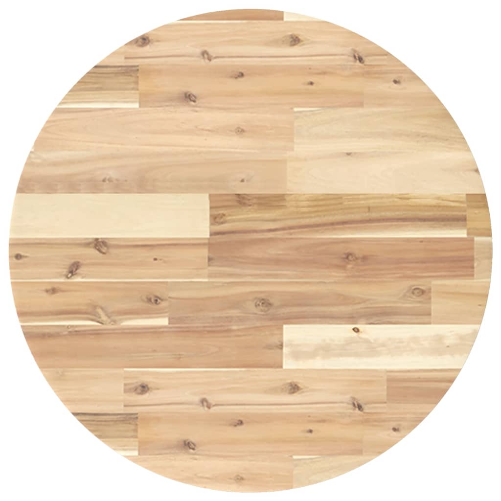 Maison Exclusive - Tischplatte Rund Ø60x2 Cm Massivholz Akazie