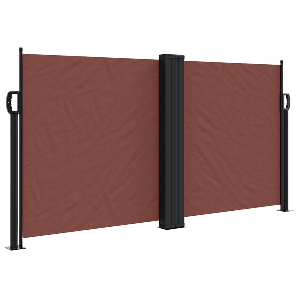 Maison Exclusive - Seitenmarkise Ausziehbar Braun 120x1200 Cm