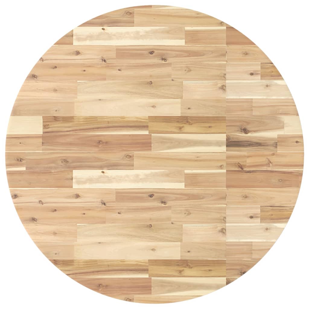 Maison Exclusive - Tischplatte Rund Ø90x4 Cm Massivholz Akazie