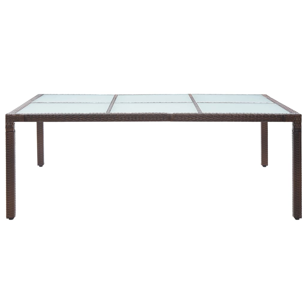 Maison Exclusive - Garten-esstisch Braun 200x150x74 Cm Poly Ratta