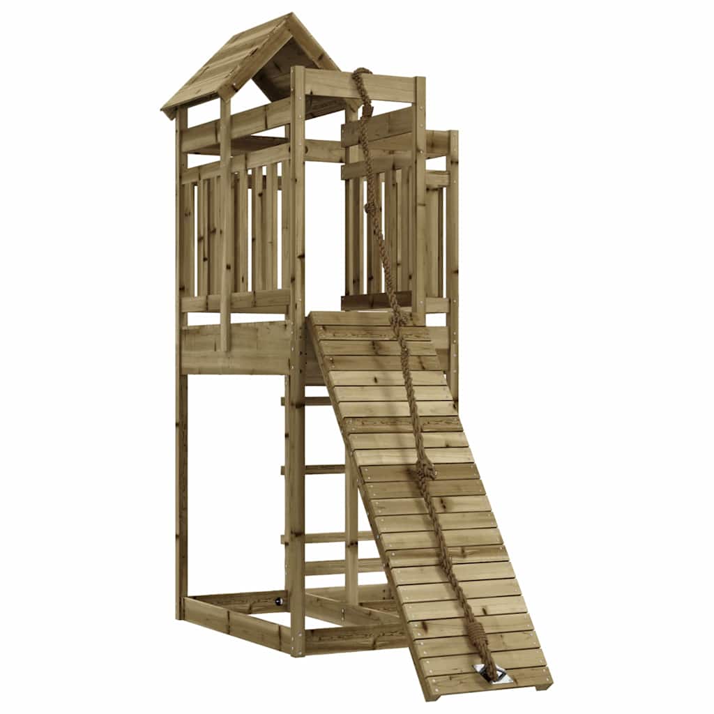 Maison Exclusive - Spielturm Mit Kletterwand Imprägniertes Kiefer