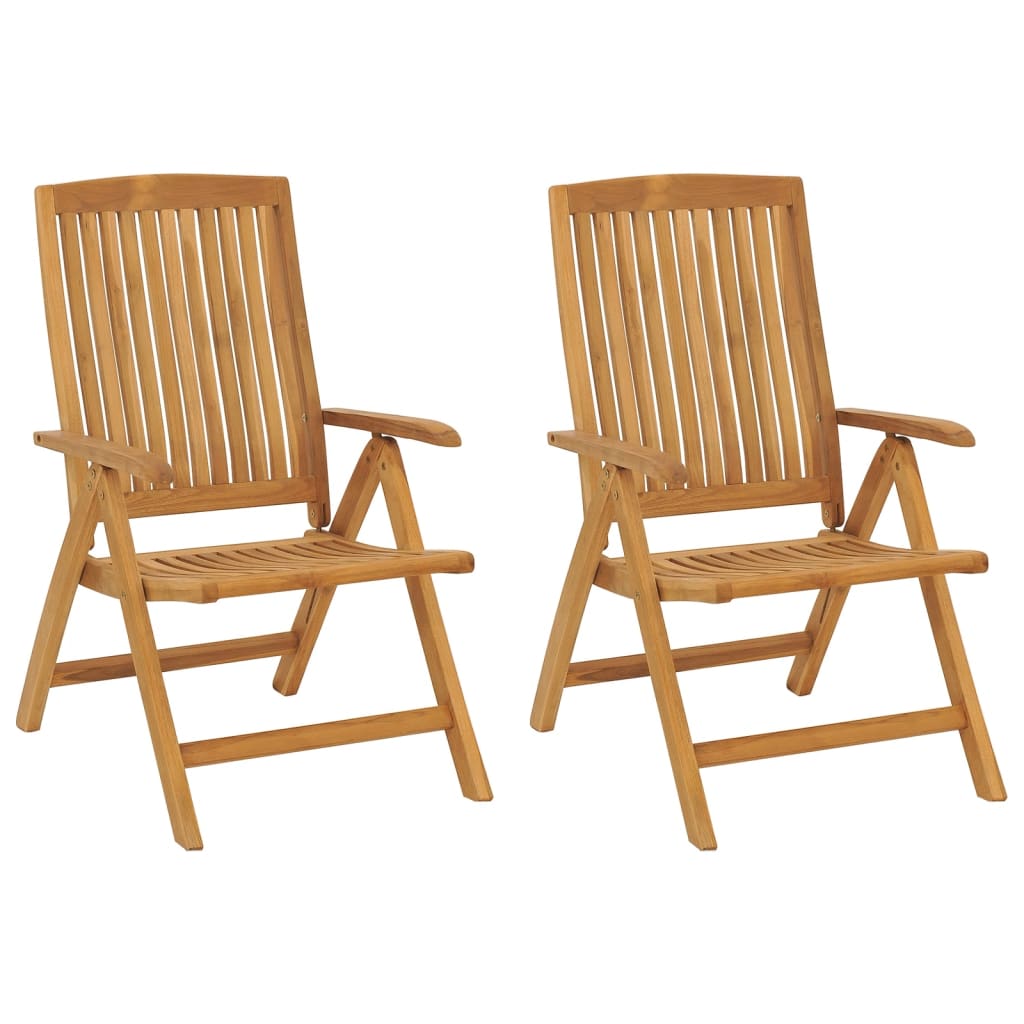 Maison Exclusive - Verstellbare Klappstühle Aus Massivem Teakholz