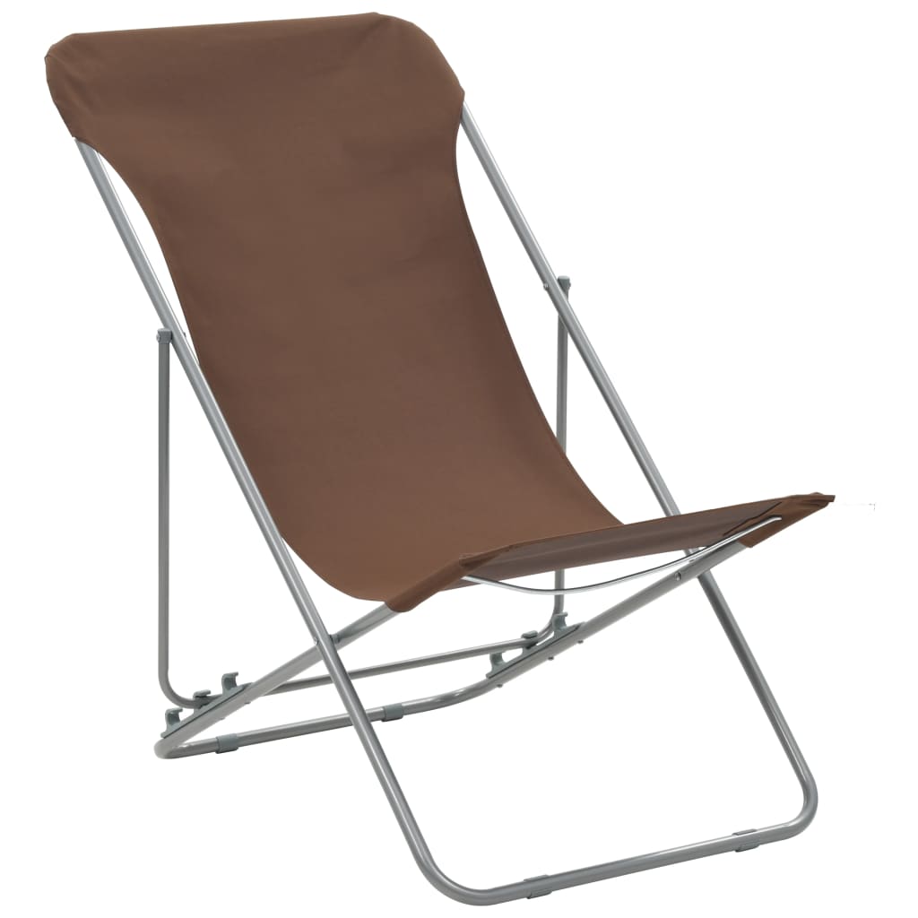 Maison Exclusive - Klappstühle, 2 Stück, Stahl Und Oxford-gewebe,