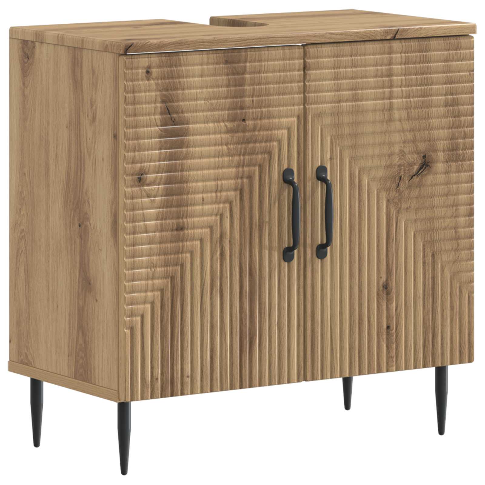 Maison Exclusive - Waschbeckenschrank Haarlem Artisan-eiche 59,5