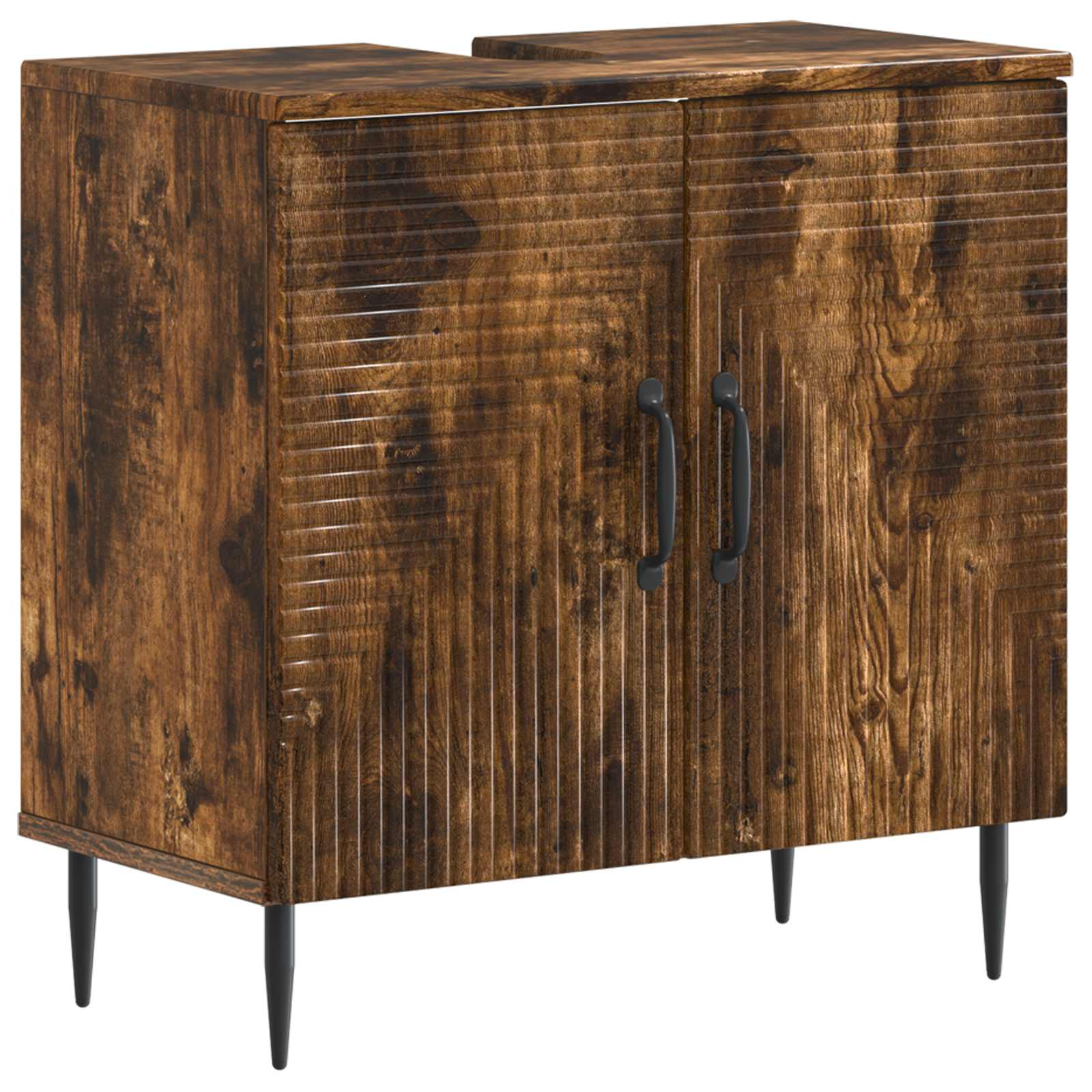Maison Exclusive - Waschbeckenschrank Haarlem Raucheiche 59,5 X 3