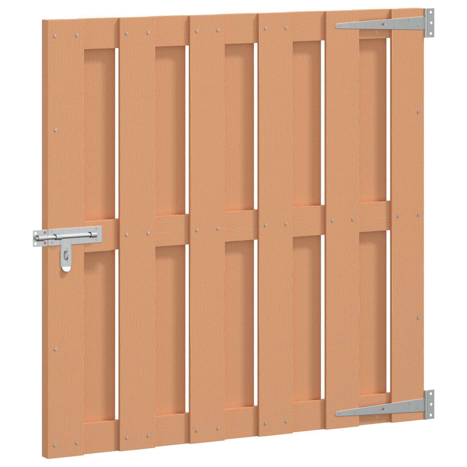Maison Exclusive - Gartentor 100 X 100 Cm Wpc Und Aluminium Braun