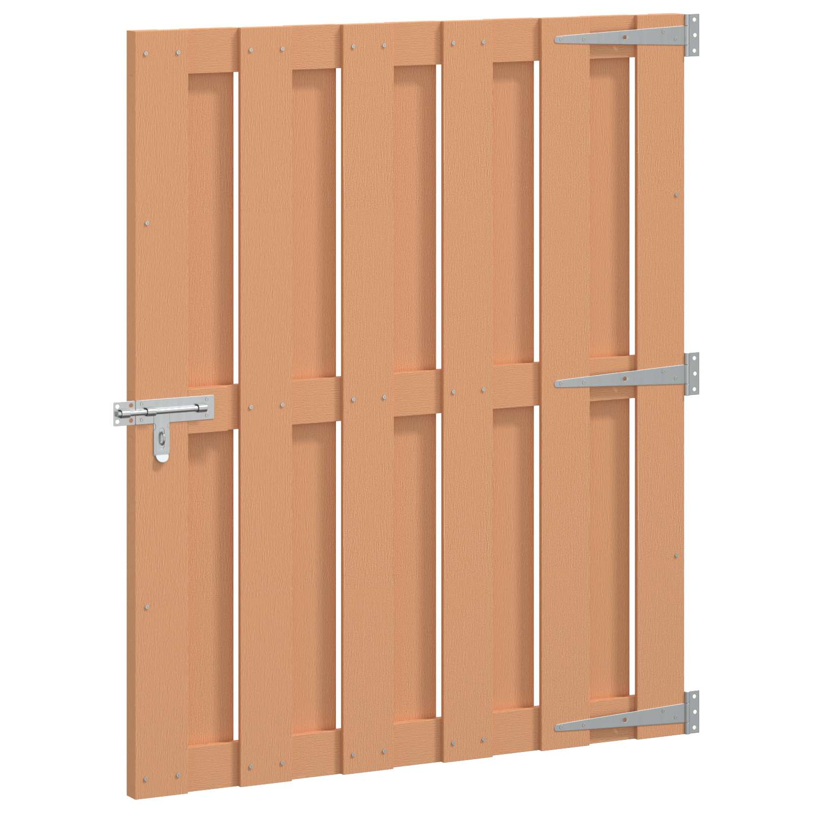 Maison Exclusive - Gartentor 100 X 112 Cm Wpc Und Aluminium Braun