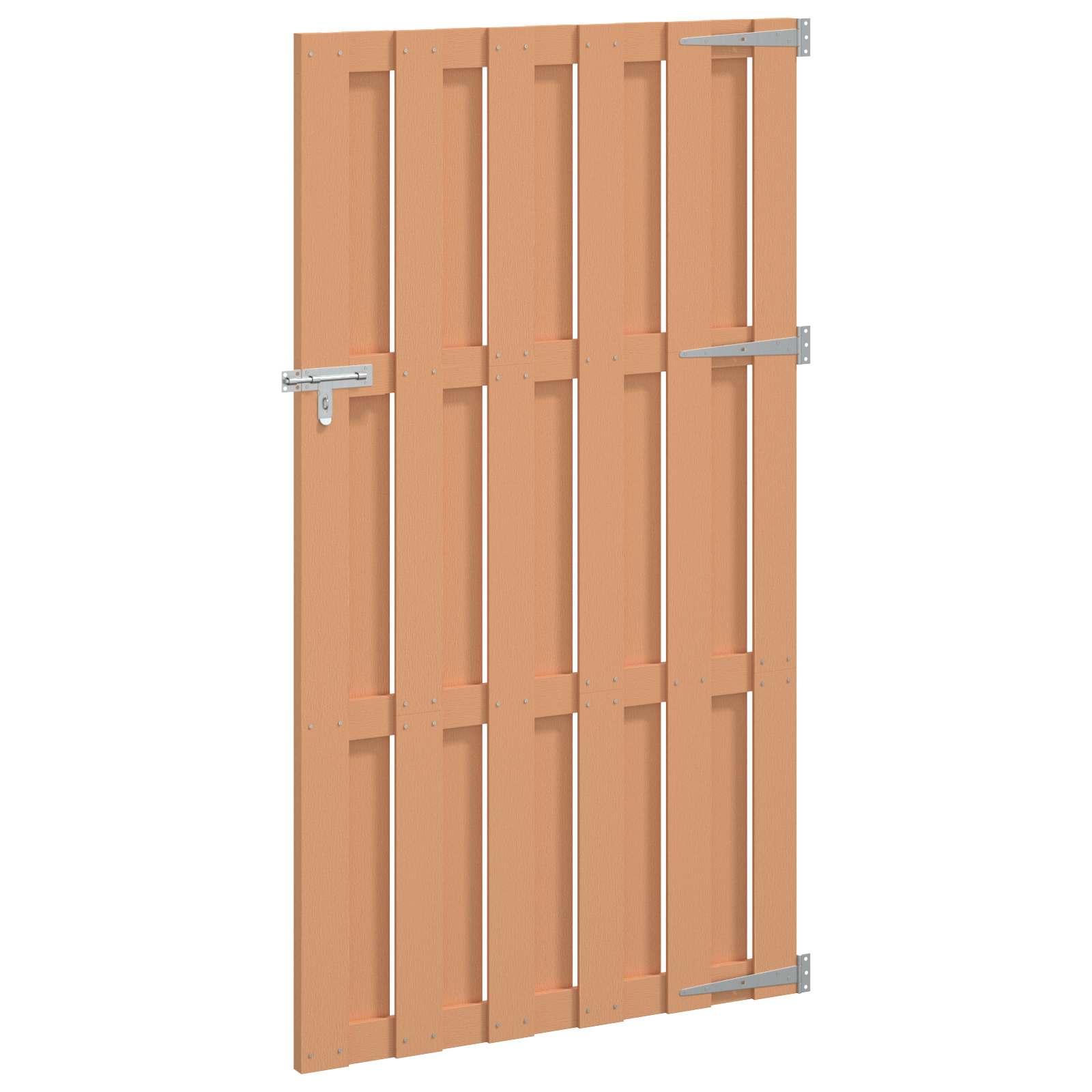 Maison Exclusive - Gartentor 100 X 180 Cm Wpc Und Aluminium Braun