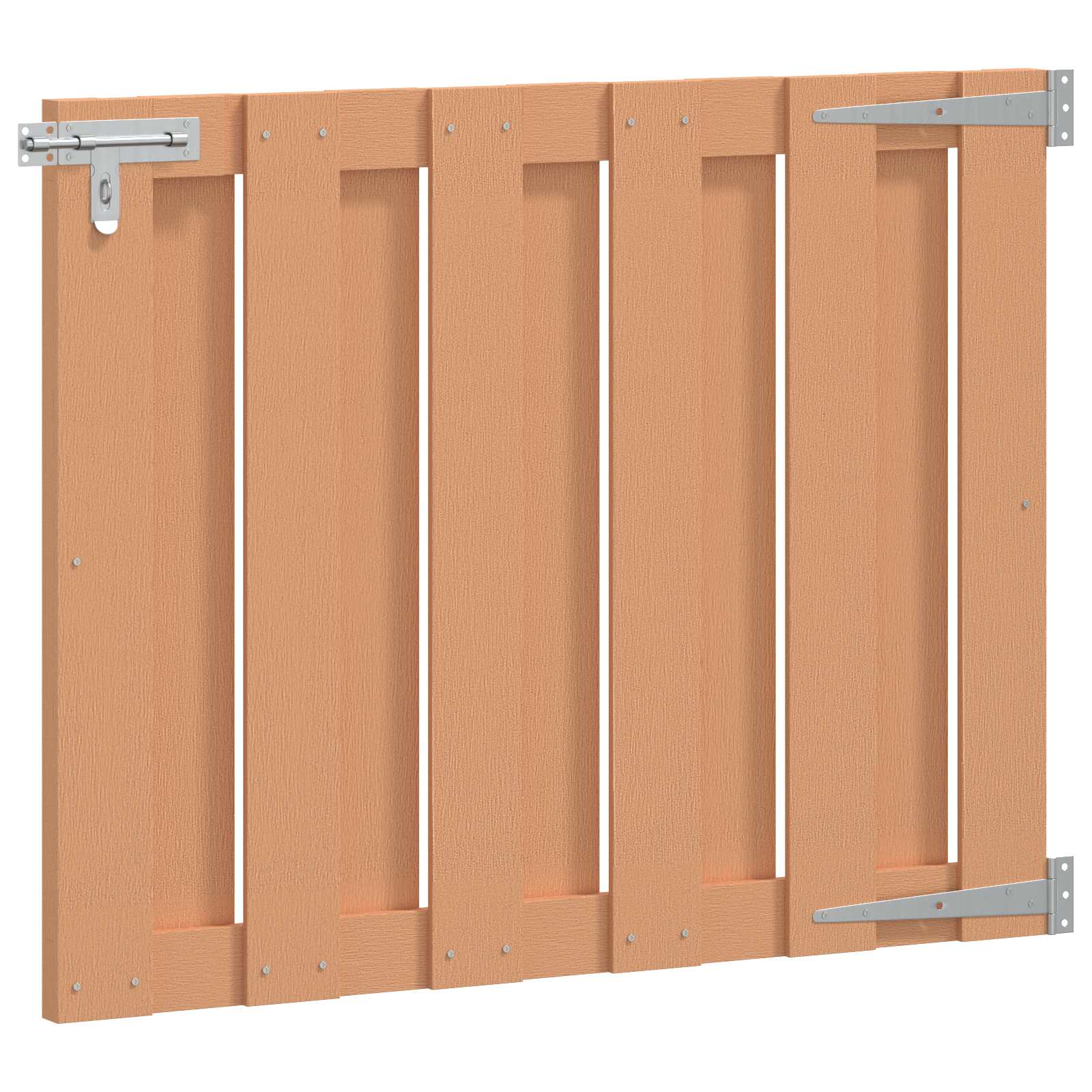 Maison Exclusive - Gartentor 100 X 80 Cm Wpc Und Aluminium Braun