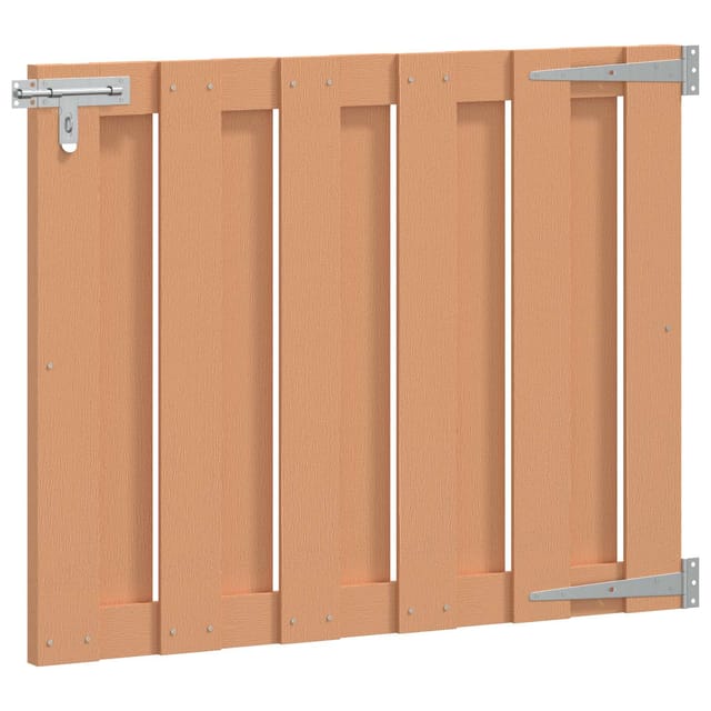 Maison Exclusive - Gartentor 100 X 80 Cm Wpc Und Aluminium Braun