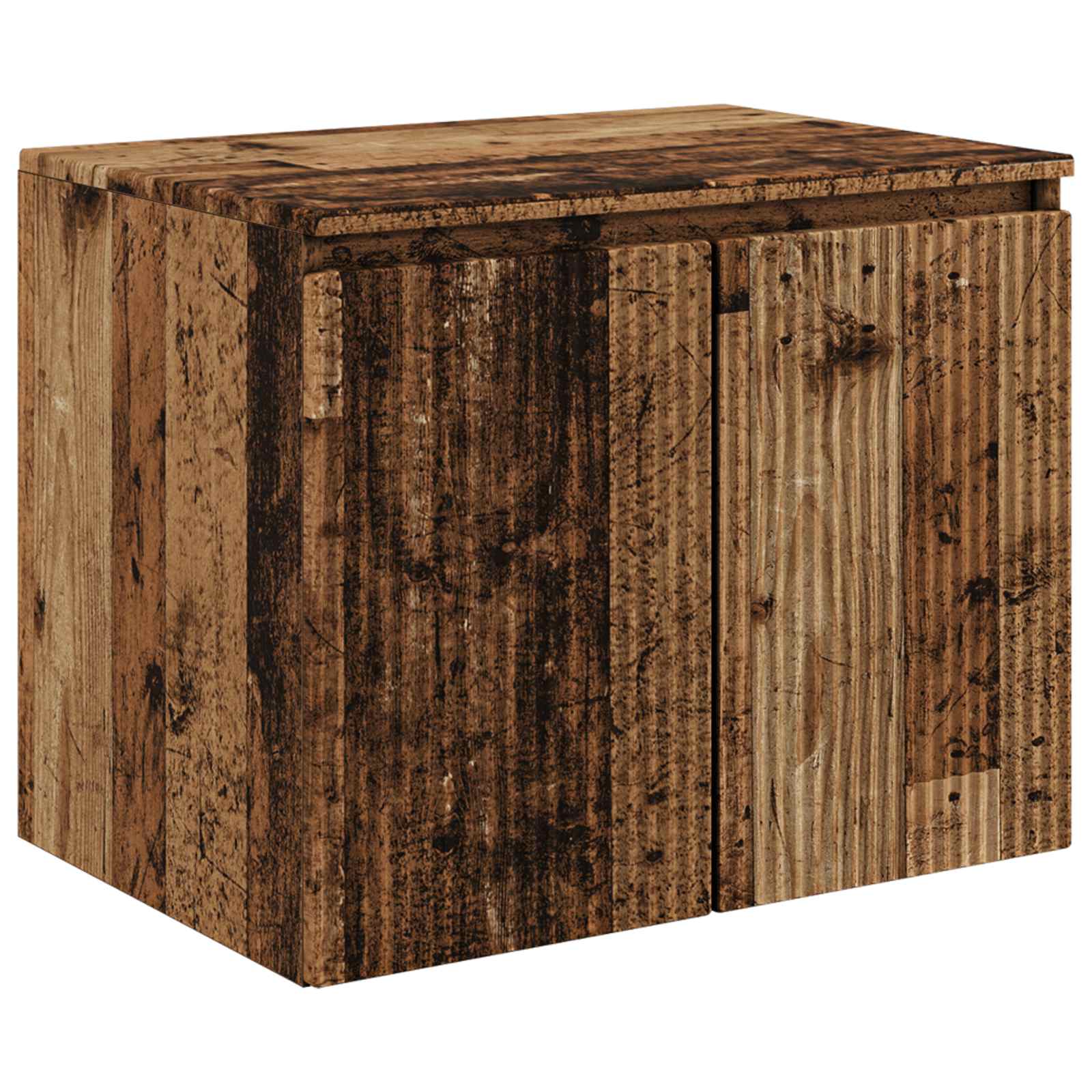 Maison Exclusive - Wandmontierter Badezimmerschrank Altholz 62,5