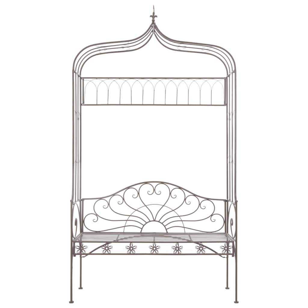 Maison Exclusive - Gartenbank 122 Cm Eisen Antik Braun