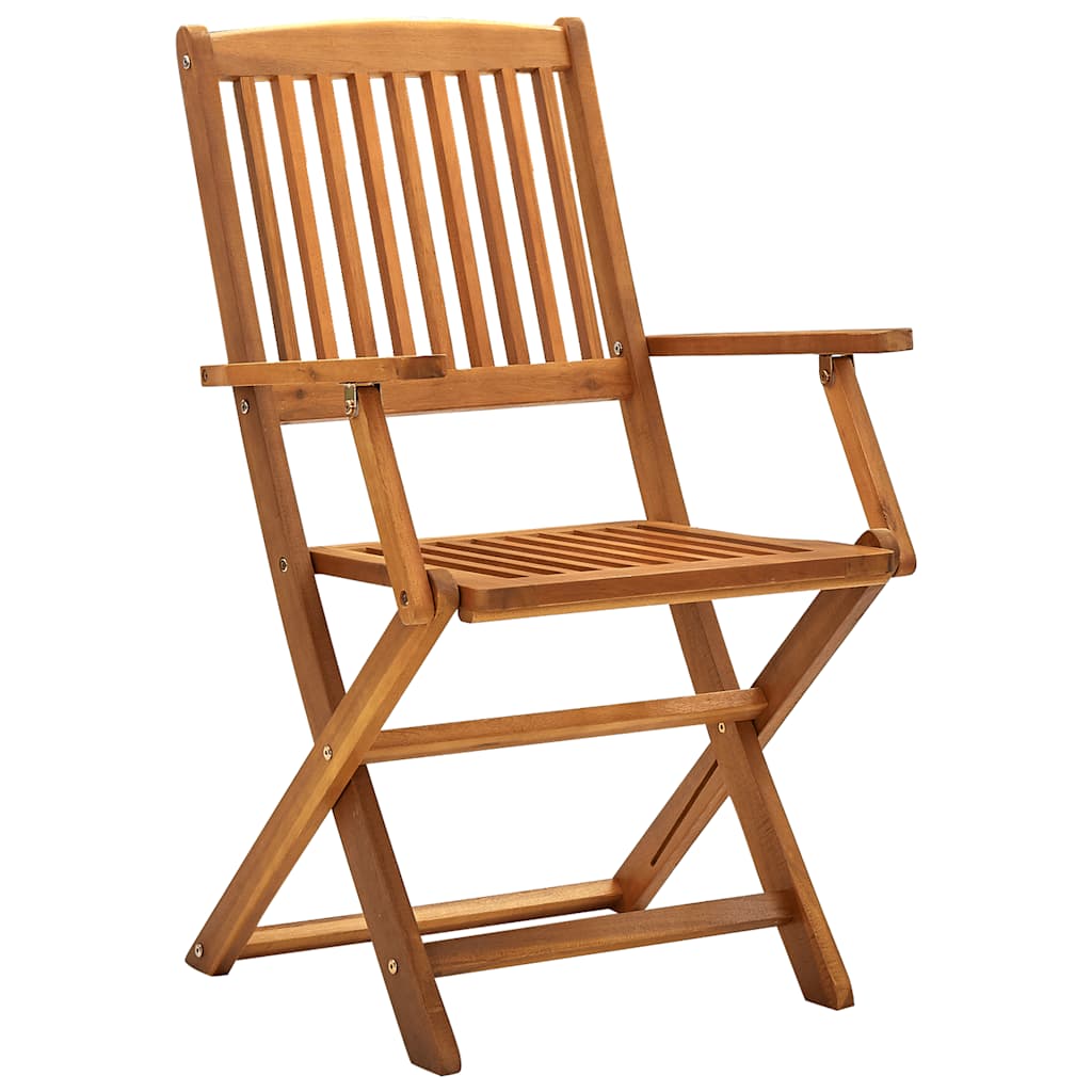 Maison Exclusive - Klappstühle, 4 Stück, Massives Akazienholz
