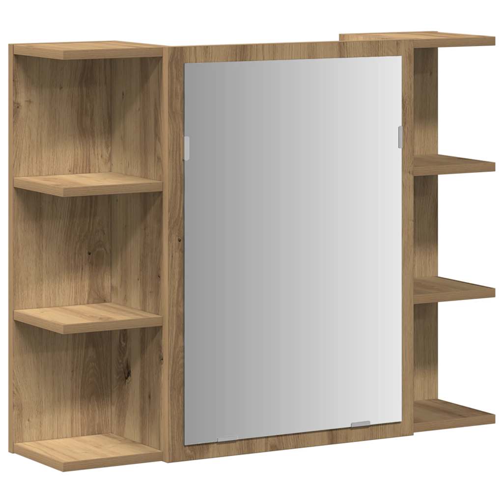 Maison Exclusive - Bad-spiegelschrank Artisan-eiche 80x20,5x64cm