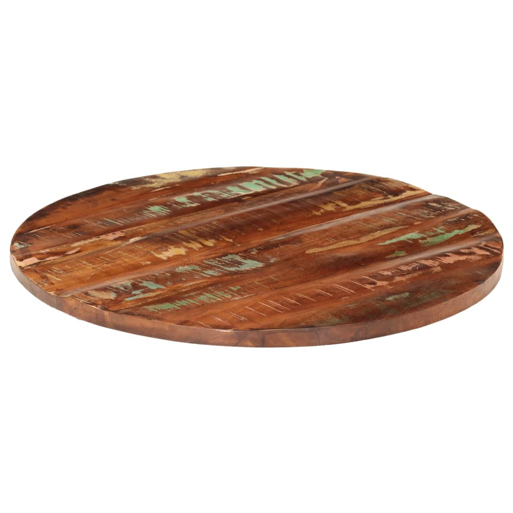 Maison Exclusive - Tischplatte Ø 70x1,5 Cm Rund Altholz Massiv