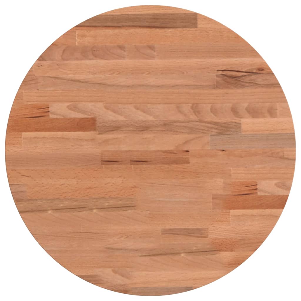 Maison Exclusive - Tischplatte Ø40x1,5 Cm Rund Massivholz Buche