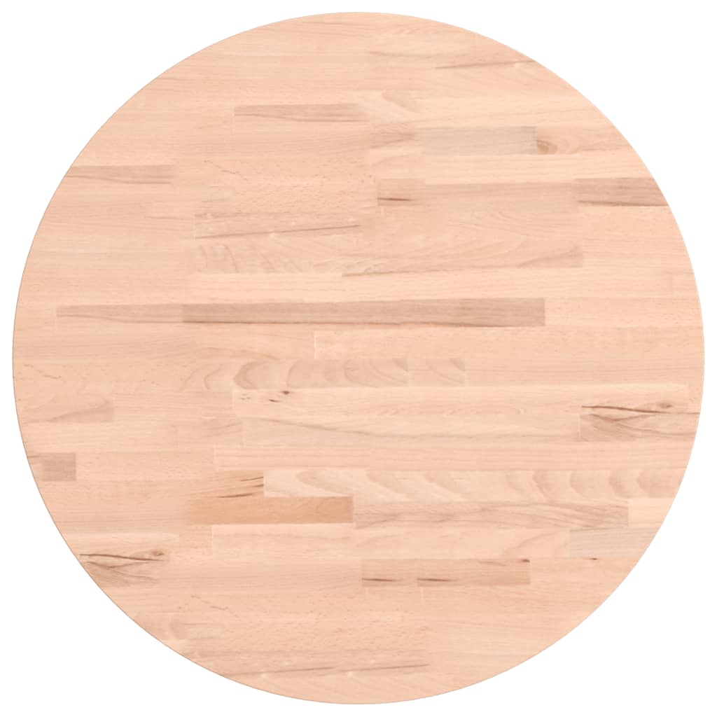 Maison Exclusive - Tischplatte Ø50x2,5 Cm Rund Massivholz Buche