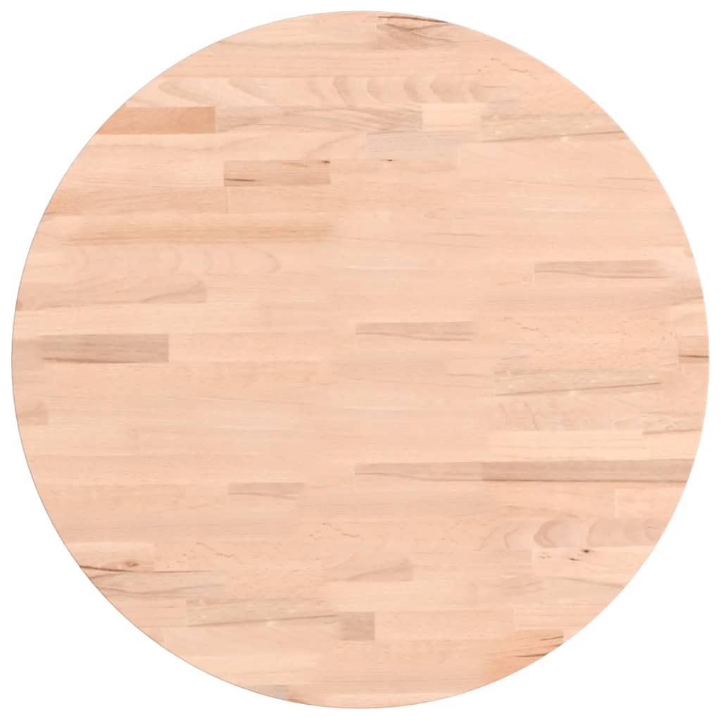 Maison Exclusive - Tischplatte Ø50x1,5 Cm Rund Massivholz Buche
