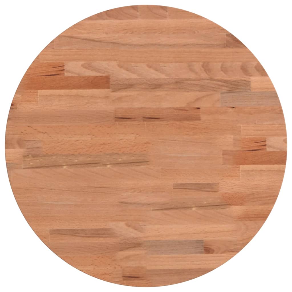 Maison Exclusive - Tischplatte Ø40x2,5 Cm Rund Massivholz Buche