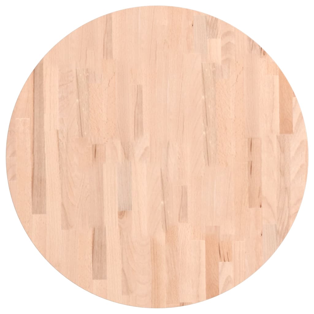 Maison Exclusive - Tischplatte Ø70x2,5 Cm Rund Massivholz Buche