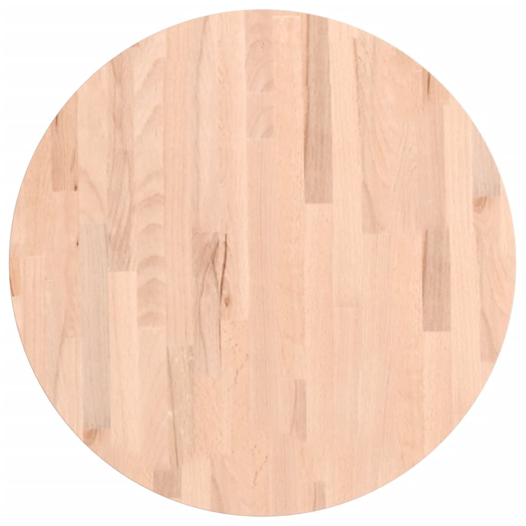Maison Exclusive - Tischplatte Ø60x2,5 Cm Rund Massivholz Buche