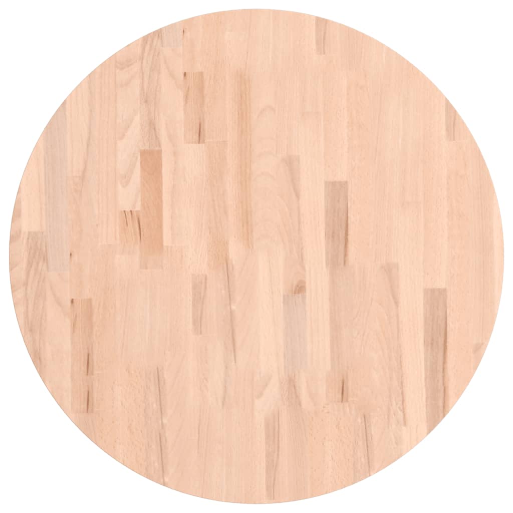 Maison Exclusive - Tischplatte Ø70x1,5 Cm Rund Massivholz Buche