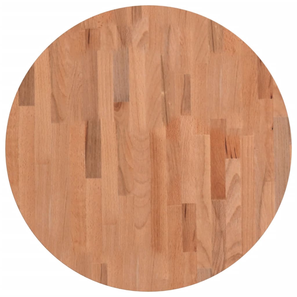 Maison Exclusive - Tischplatte Ø60x4 Cm Rund Massivholz Buche