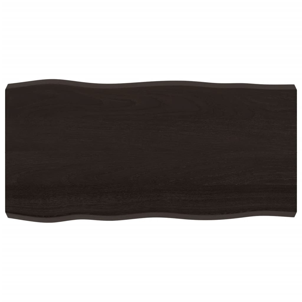 Maison Exclusive - Tischplatte 100x50x(2-6) Cm Massivholz Behande