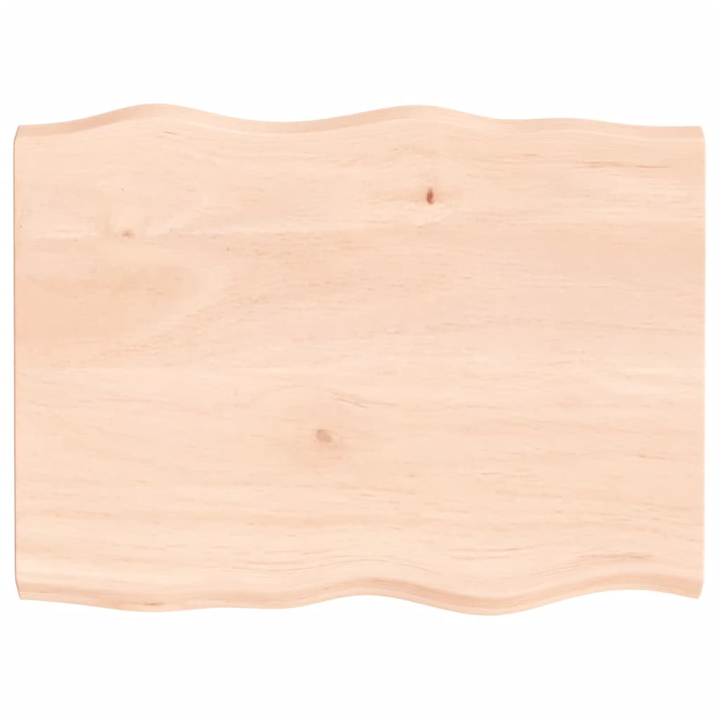 Maison Exclusive - Tischplatte 80x60x(2-4) Cm Massivholz Unbehand