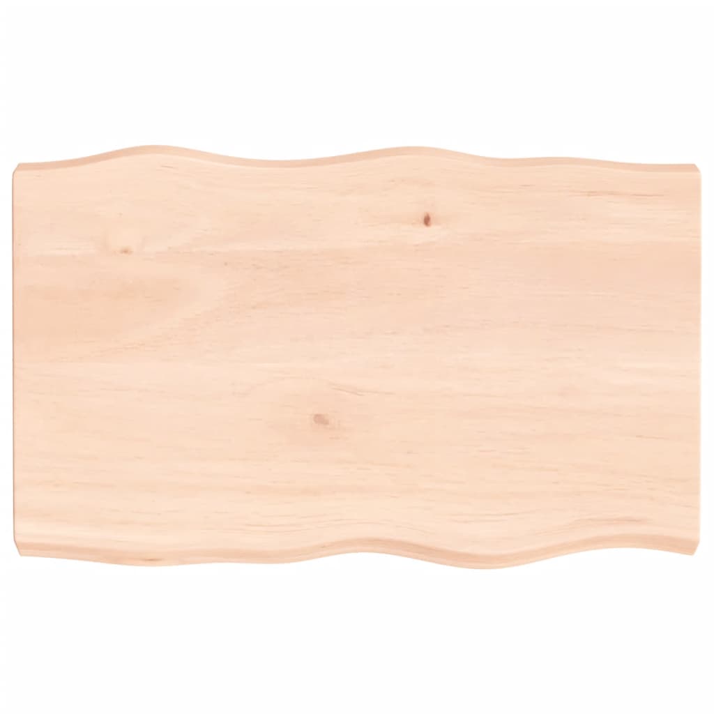 Maison Exclusive - Tischplatte 80x50x(2-6) Cm Massivholz Unbehand
