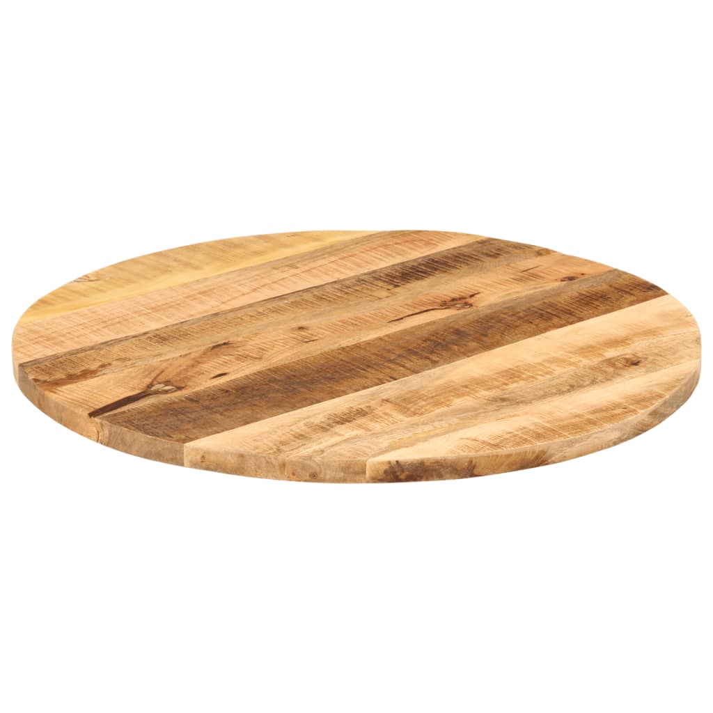 Maison Exclusive - Tischplatte Ø 80x1,5 Cm Rund Raues Massives Ma