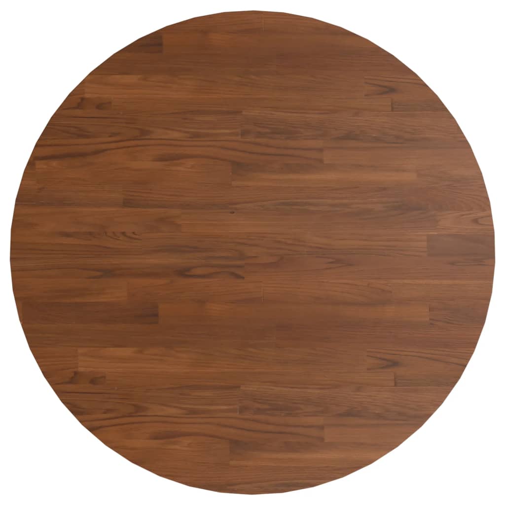 Maison Exclusive - Runde Tischplatte Dunkelbraun Ø80x1,5 Cm Behan