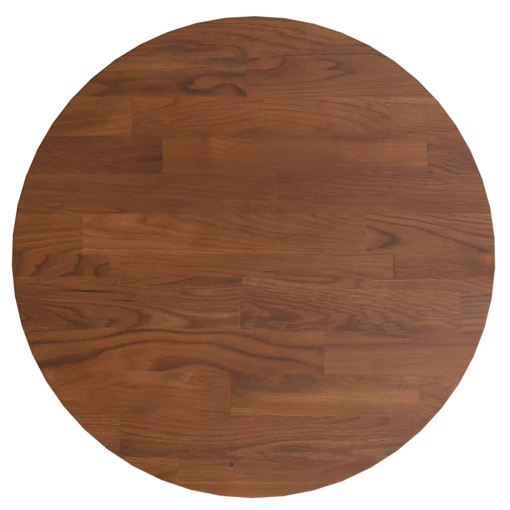Maison Exclusive - Runde Tischplatte Dunkelbraun Ø30x1,5 Cm Behan