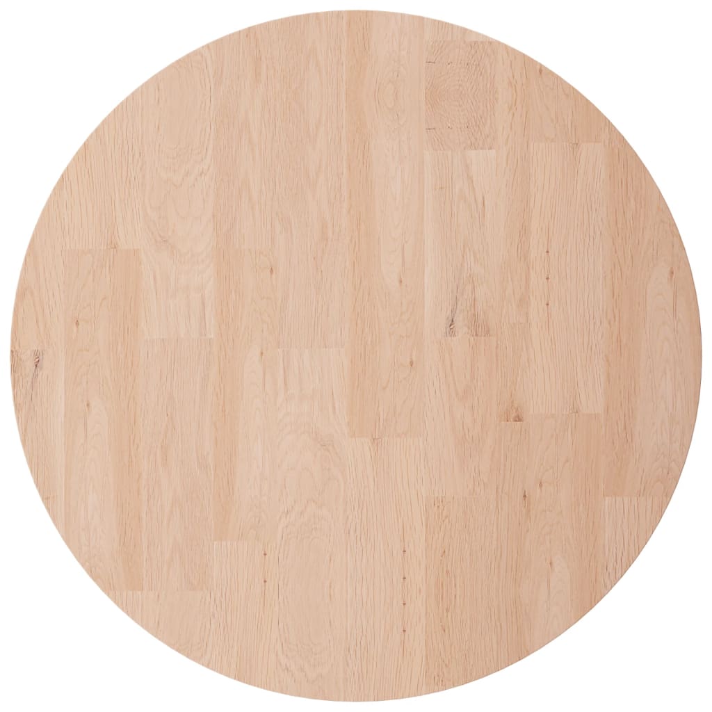 Maison Exclusive - Runde Tischplatte Ø50x4 Cm Unbehandeltes Massi