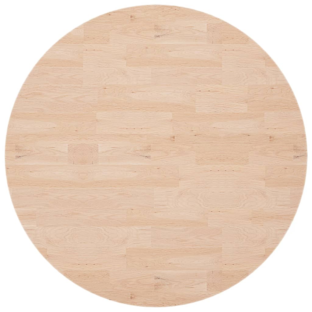 Maison Exclusive - Runde Tischplatte Ø90x4 Cm Unbehandeltes Massi