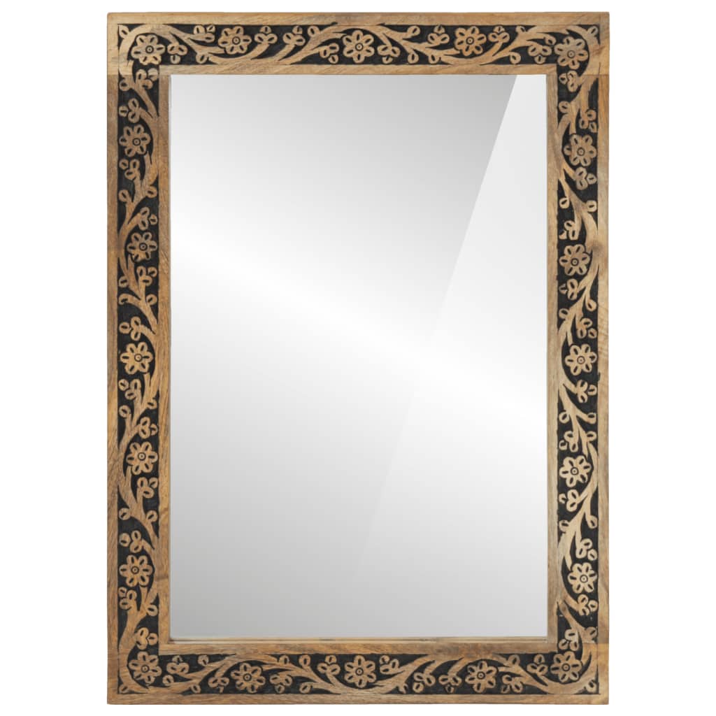 Maison Exclusive - Badspiegel 50x70x2,5 Cm Massivholz Mango Und G