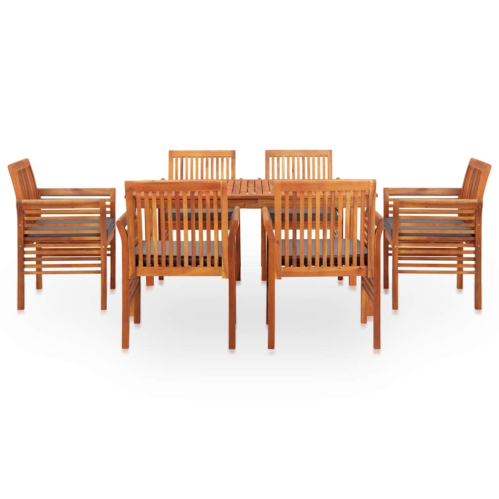 Maison Exclusive - 7-tlg. Garten-essgruppe Mit Auflagen Massivhol