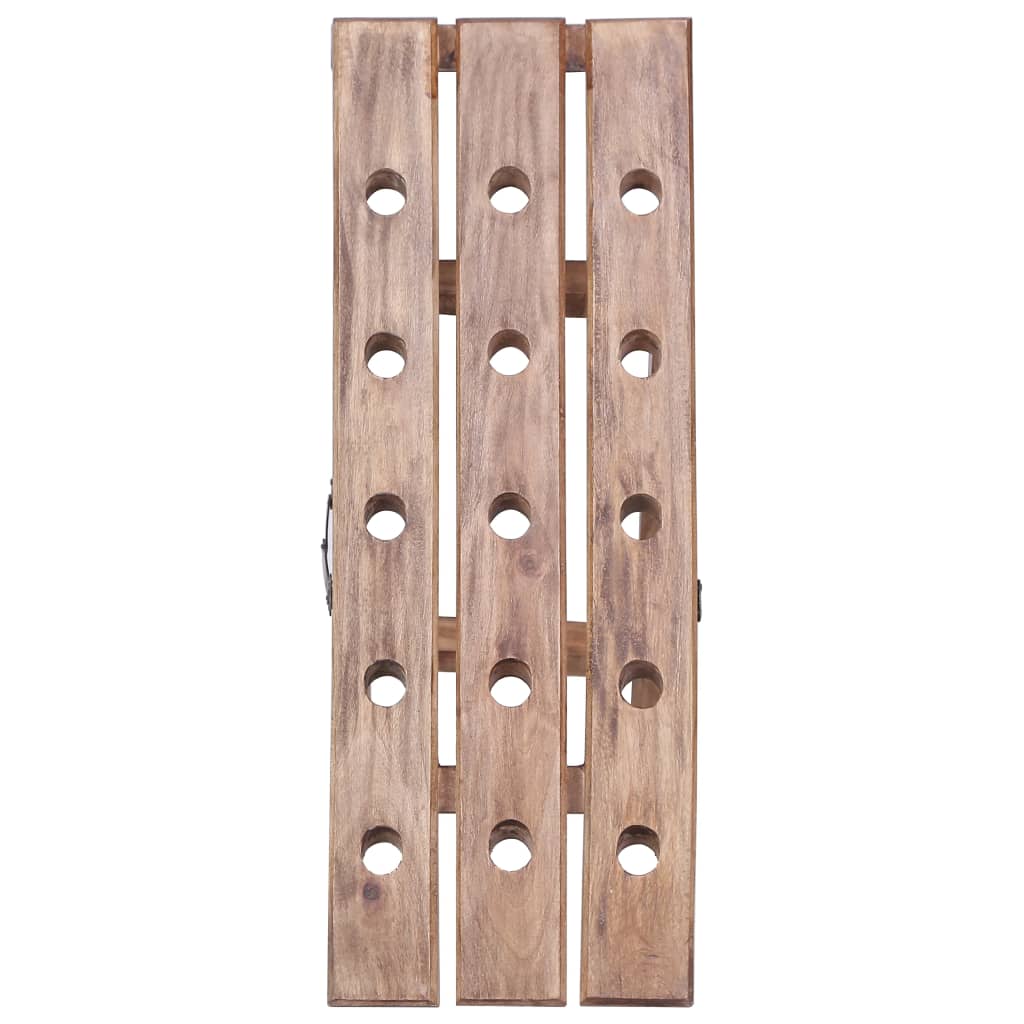 Maison Exclusive - Weinregal Für 15 Flaschen 26x50x70 Cm Altholz