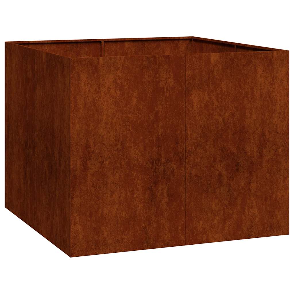 Maison Exclusive - Pflanzkübel Rostig 100x100x80 Cm Wetterfester