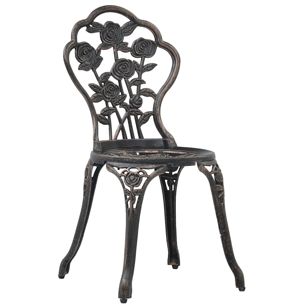 Maison Exclusive - Bistro-stühle 2 Stk. Bronze Aluminiumguss
