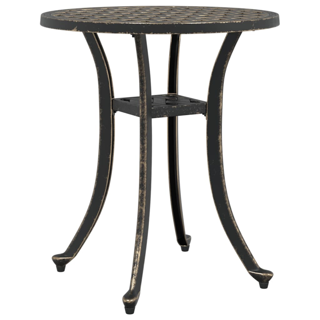 Maison Exclusive - Gartentisch Bronzen Ø48x53 Cm Aluminiumguss