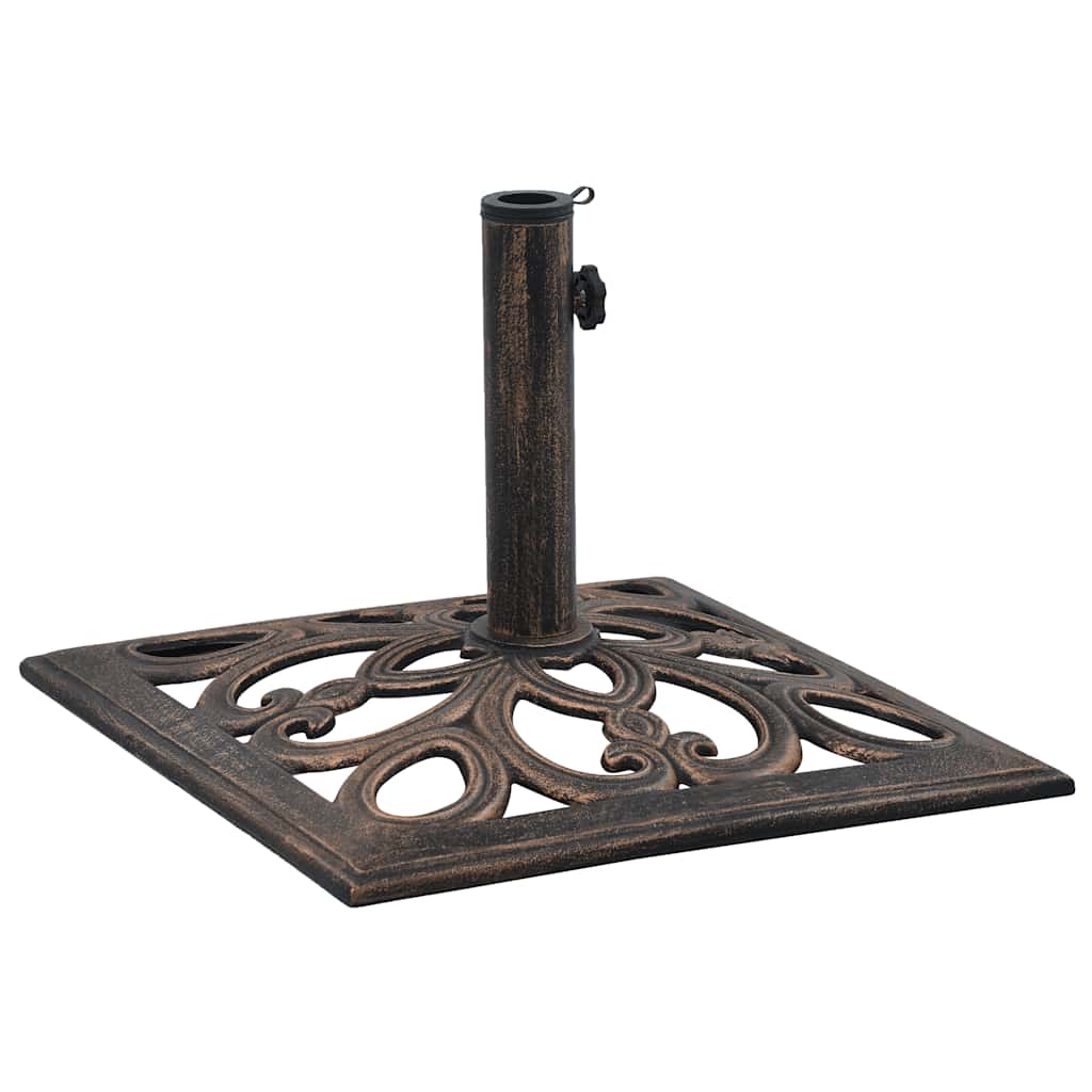 Maison Exclusive - Sonnenschirmständer Bronze 12 Kg 49 Cm Gusseis