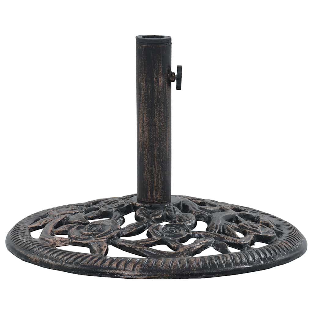 Maison Exclusive - Sonnenschirmständer Bronze 12 Kg 48 Cm Gusseis