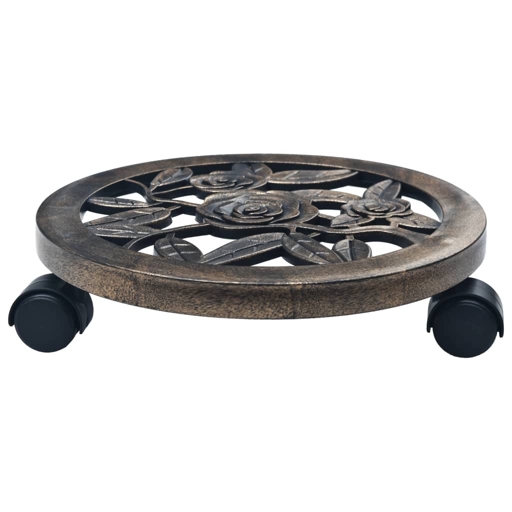 Maison Exclusive - Pflanzenroller 6 Stk. Bronze 30 Cm Kunststoff