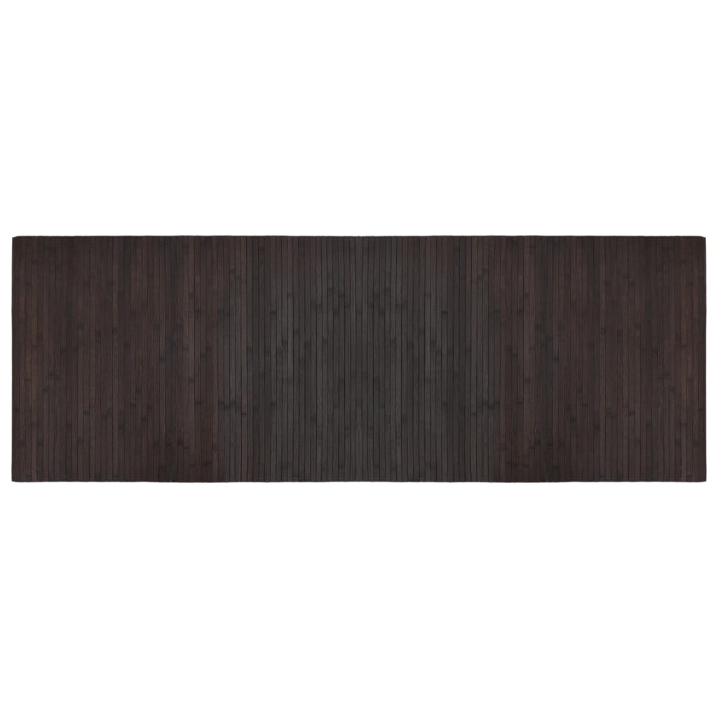 Maison Exclusive - Teppich Rechteckig Dunkelbraun 70x200 Cm Bambu