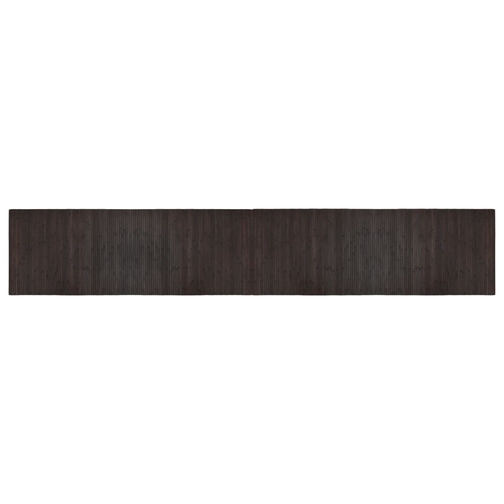 Maison Exclusive - Teppich Rechteckig Dunkelbraun 70x400 Cm Bambu
