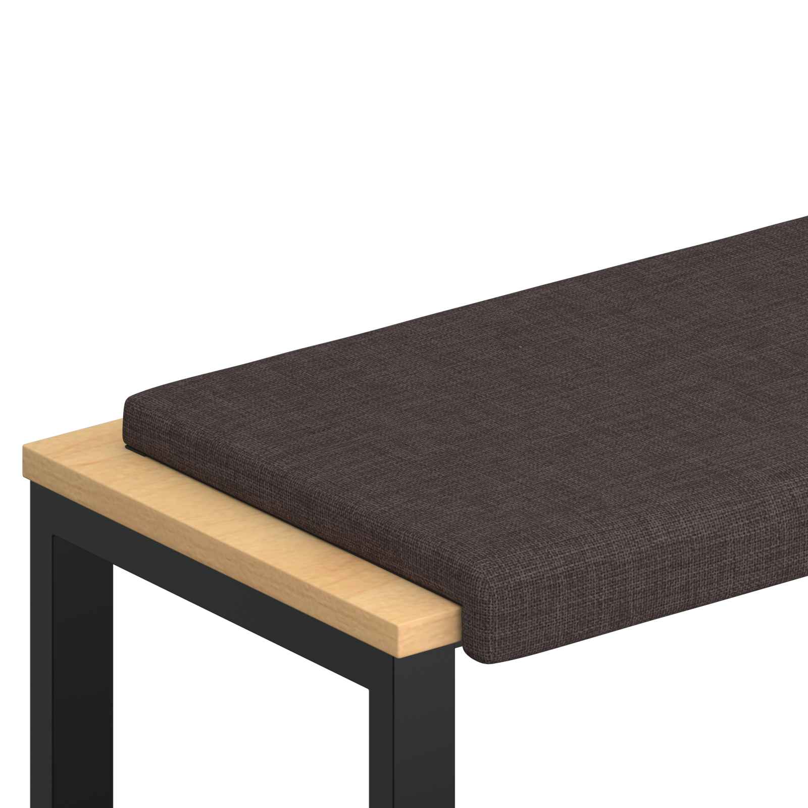 Maison Exclusive - Bankkissen Stoff Dunkelbraun Tiefe 35 Cm
